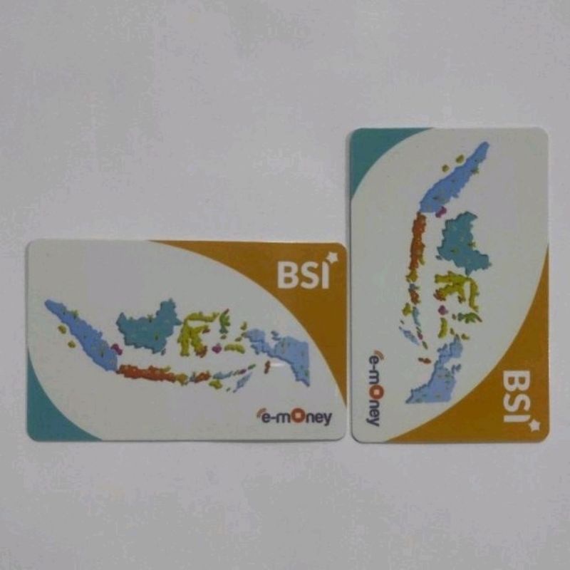 eMoney BSI desaign PETA INDONESIA /ORI Like eTOLL Flazz Tapcash Brizzi