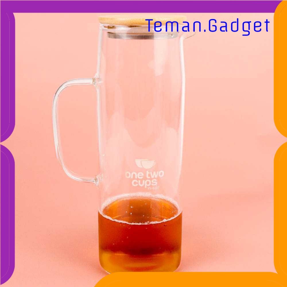 TG - DPR One Two Cups Teko Pitcher Teh Kopi Borosilicate Glass 1380ml - YS-6337