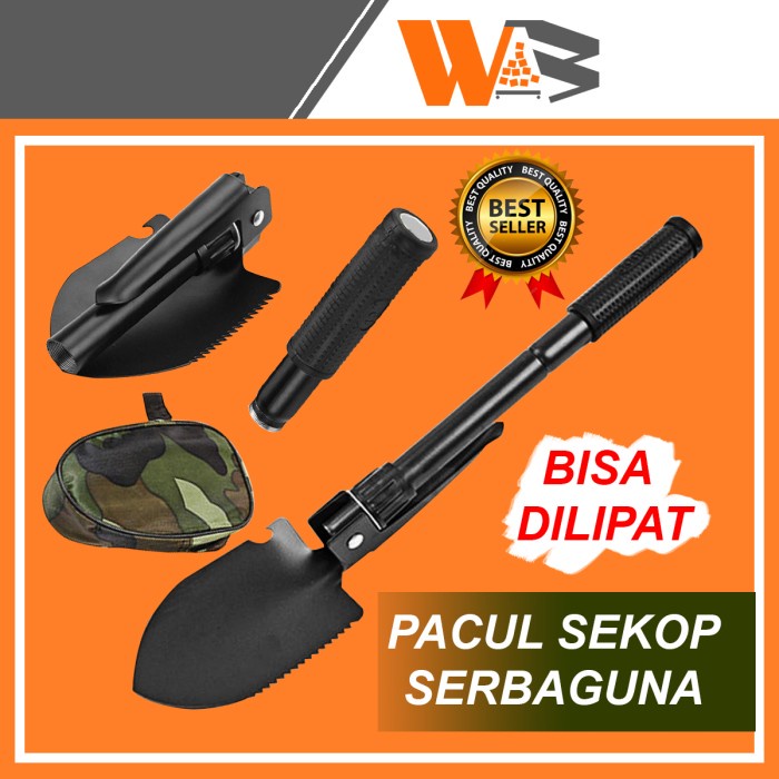 Sekop Alat Cangkul Sekop Alat Berkebun Army Survival Mini Lipat Serbaguna