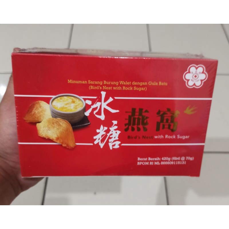 

Mei Fah Minuman Sarang Burung Walet Dengan Gula Batu 6x70g / Meifah Bird Nest with Rock Sugar 6x70g