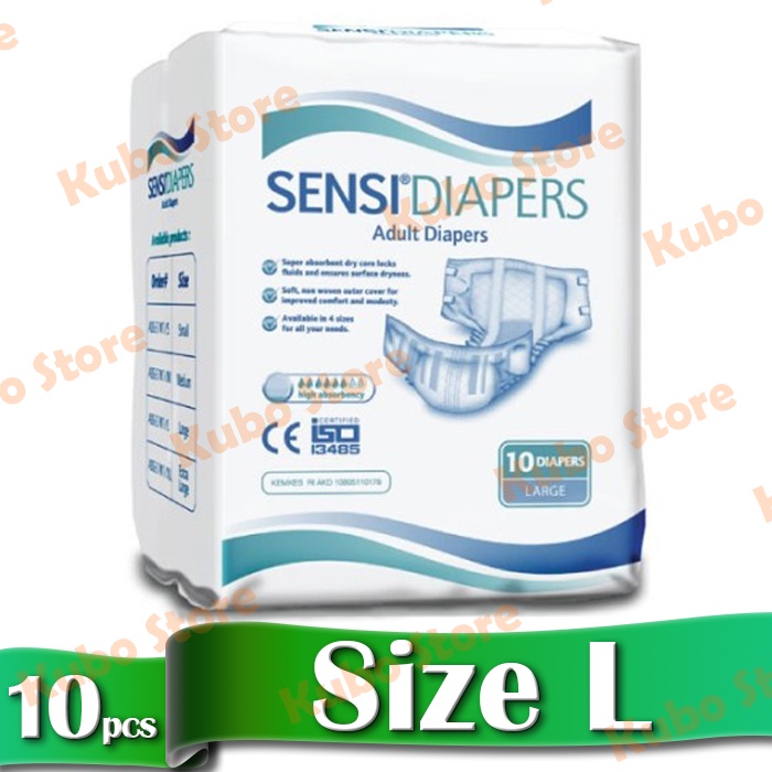 Sensi Diapers Adult Perekat size L isi 10 Popok Dewasa Orang Tua PREMIUM