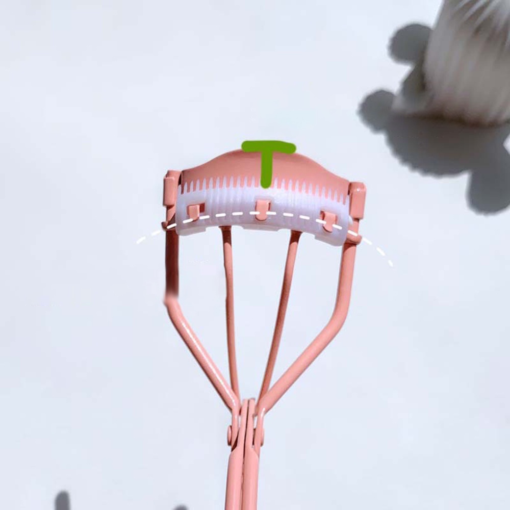 [COD Tangding]1pc Klip Penjepit Bulu Mata Keriting Alami Portabel Dengan Sisir Wanita Perempuan Alat Makeup Kecantikan