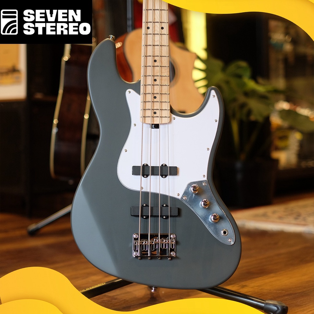 HEX B100M B100 M S/SG Slate Grey Jazz Bass