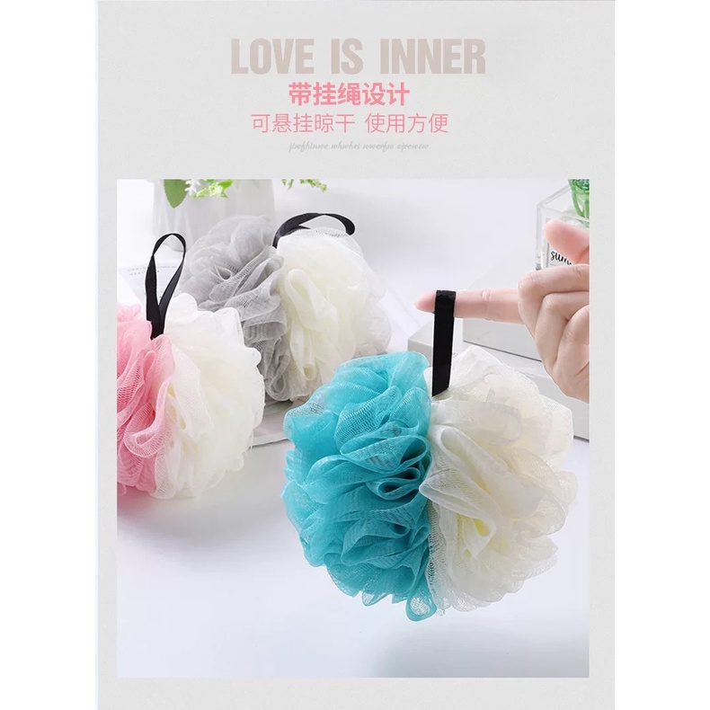 Spons Mandi / Bath ball shower / Shower puff / Spons shower Bahan Lembut