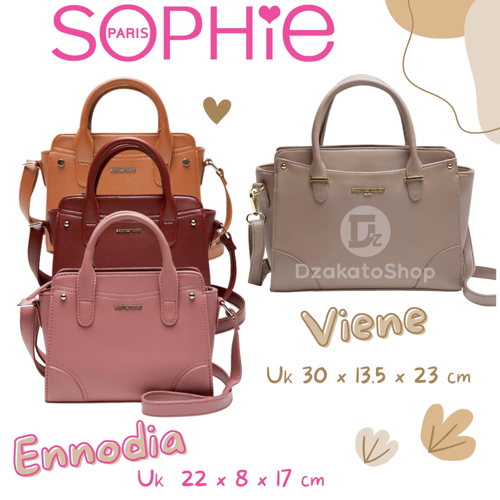 Tas Cangklong Jinjing Wanita Terbaru Viene Brown Sophie Martin Paris Premium Original Shoulder Bag