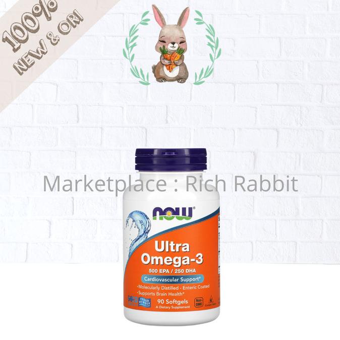 Now Foods Ultra Omega-3 Omega 3 Cardiovascular Support 500 EPA 250 DHA