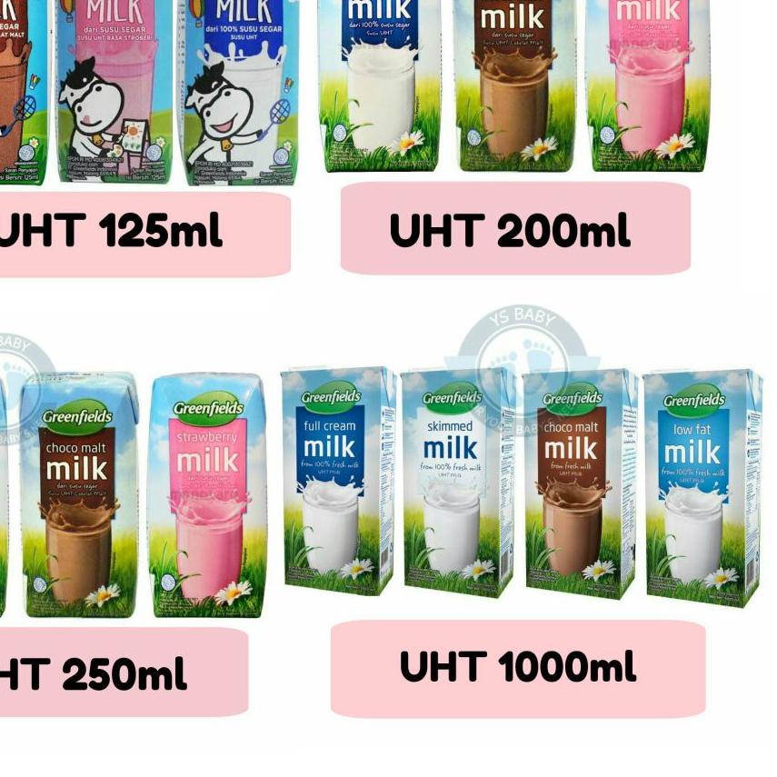 

11.11✔️UHT Greenfields 200ml Perkarton isi 24 Greenfield|KD1