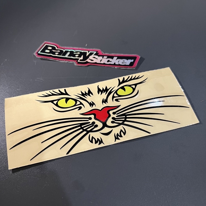 Stiker KUMIS KUCING Stiker MATA KUCING Cutting