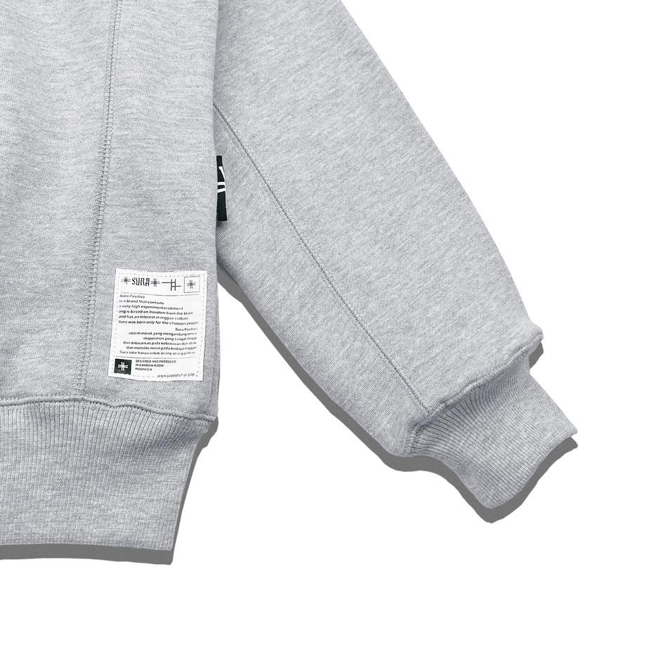 Terbaik.. Sura Positiva - Hoodie (Liamh) Abu abu Misty