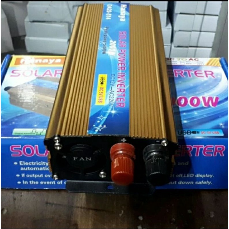 Power Inverter 2000 watt merek HANAYA input dc 12v output ac 220v + usb 5v