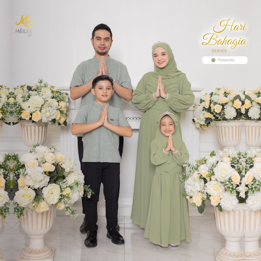 Sarimbit Keluarga. Sarimbit Lebaran. Sarimbit Muslim. Sarimbit Hari Bahagia -  Meilee (PRE ORDER)