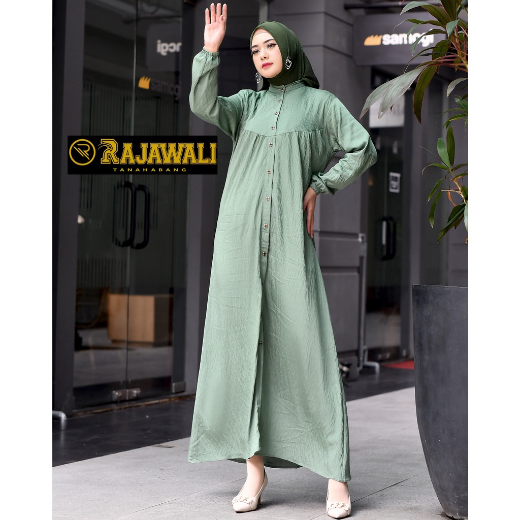 Raihana Gamis Polo Linen Premium / Gamis model terbaru / Gamis viral 2023 / Gamis Lebaran 2023 Polos
