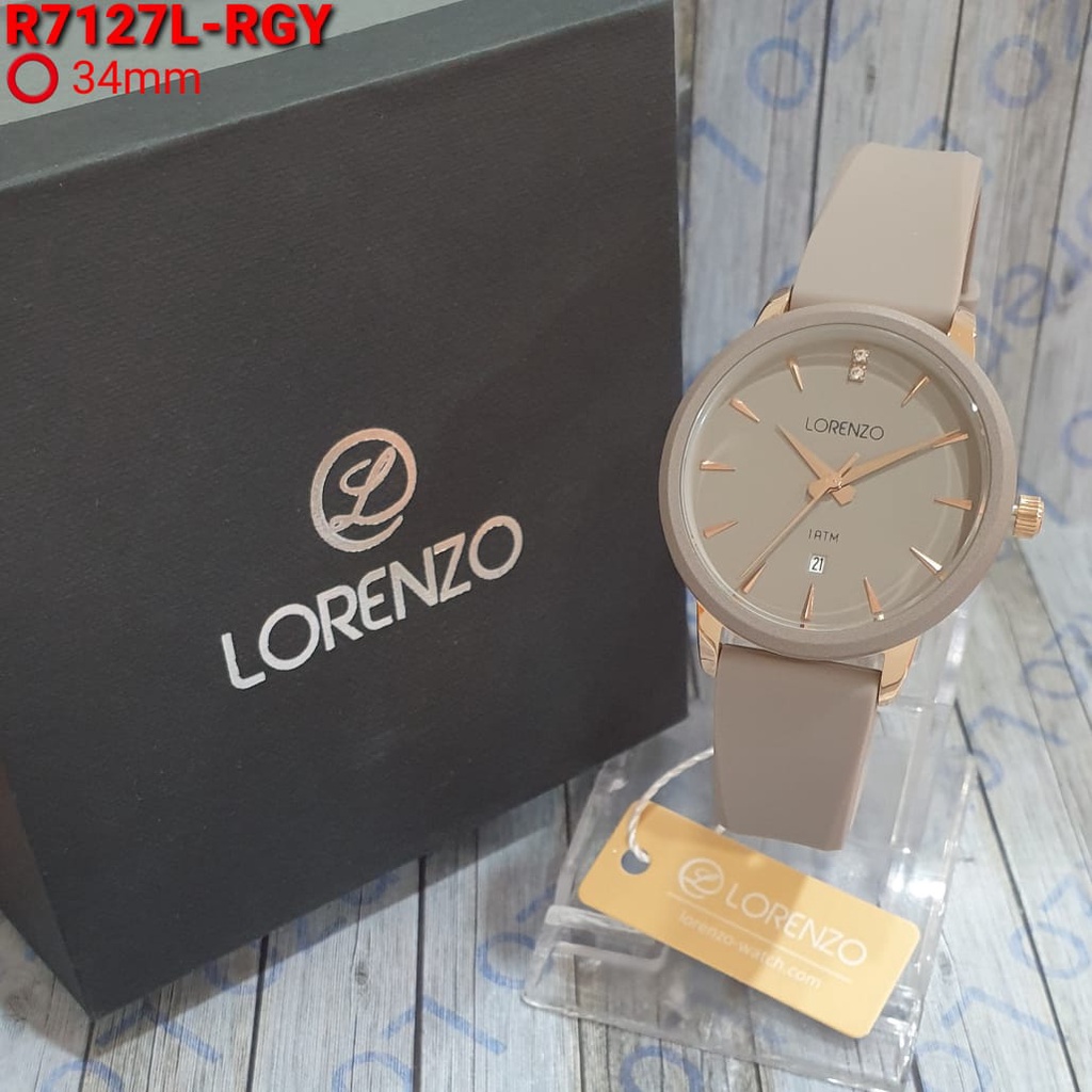 JAM TANGAN WANITA LORENZO R-7127L 7127L R7127 ORIGINAL FREE BOX