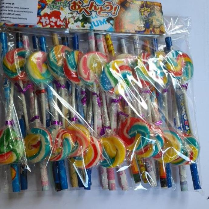 

Serbuuu 20 pcs PERMEN LOLIPOP PENSIL PH..