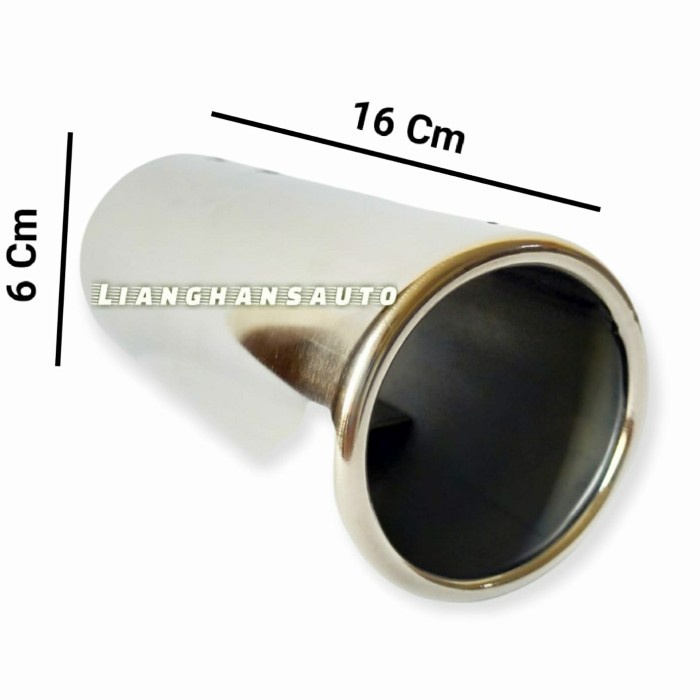 Muffler Buntut Knalpot Universal Avanza Xenia Calya Stainless Rata #Original