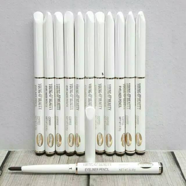 EYELINER PENSIL Putar Waterproof / Eyeliner Pencil Hitam - Coklat