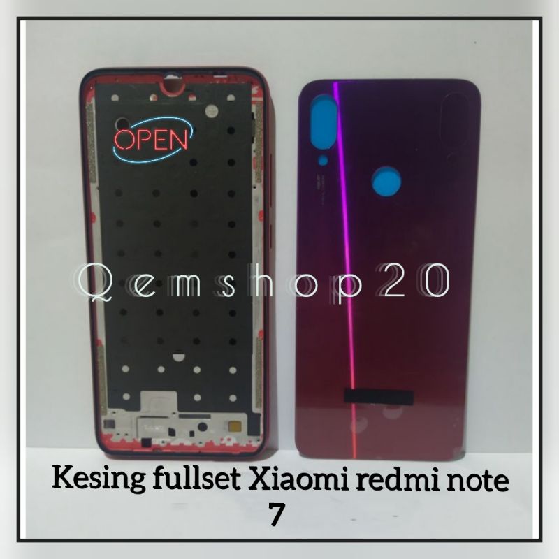 HOUSING CASING FULSET BEZZEL FRAME BACKDOOR XIAOMI REDMI NOTE 7 / NOTE 7 PRO ORI