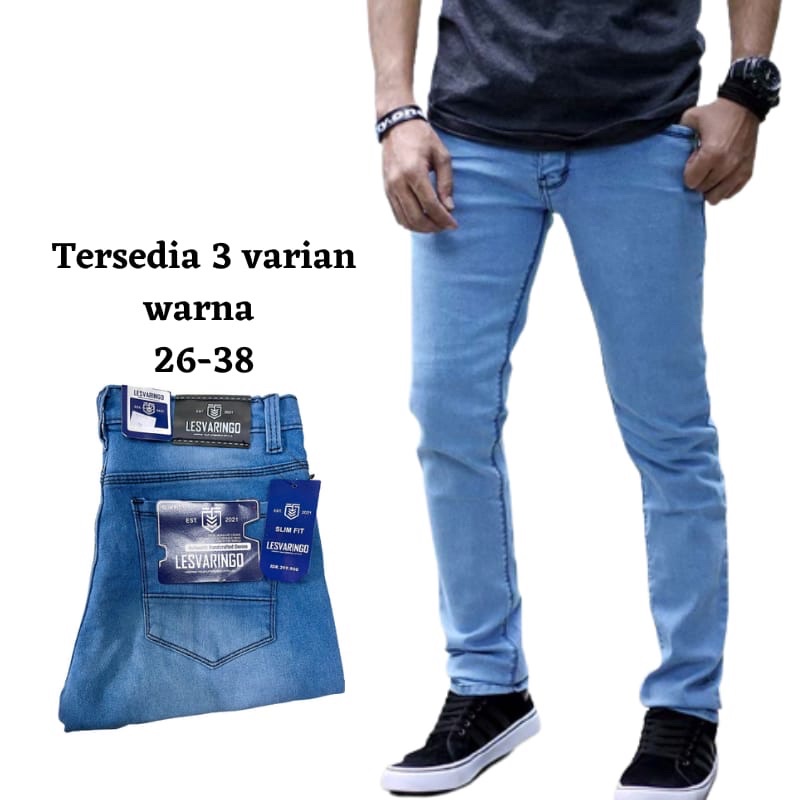 Celana Jeans Pria Slimfit bahan Melar Celana Panjang Pria Skinny Kekinian Celana Jeans Pria Premium