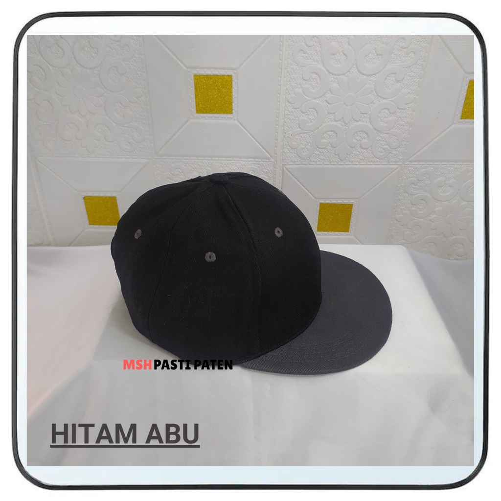 Topi snapbag polos premium unisex