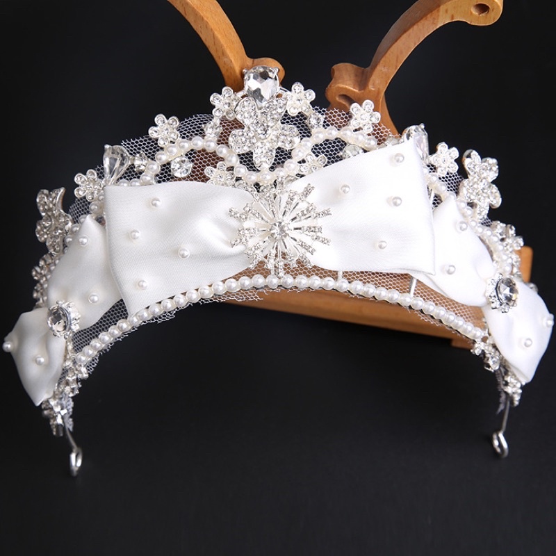 Wedding Mahkota【125】crown headpiece bridal aksesoris pengantin hijab wanita hiasan rambut