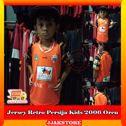 Jersey Retro Persija Anak Kids 2006 OREN
