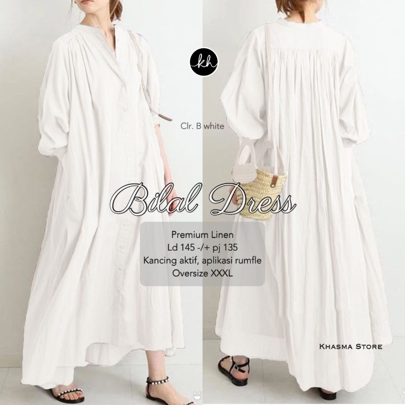 BILAL JUMBO LD 145 DRES WANITA TERBARU BY KHASMA