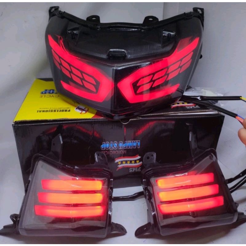 Paket stop lampu nmax old Pluse sein nmax old set Kiri/Kanan pnp nmax old