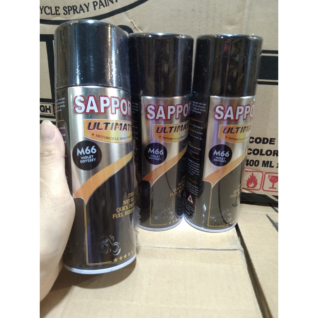 cat spray pilok pilox cat semprot sapporo ultimate saporo M66 violet odyssey unggu kehitaman 400ml