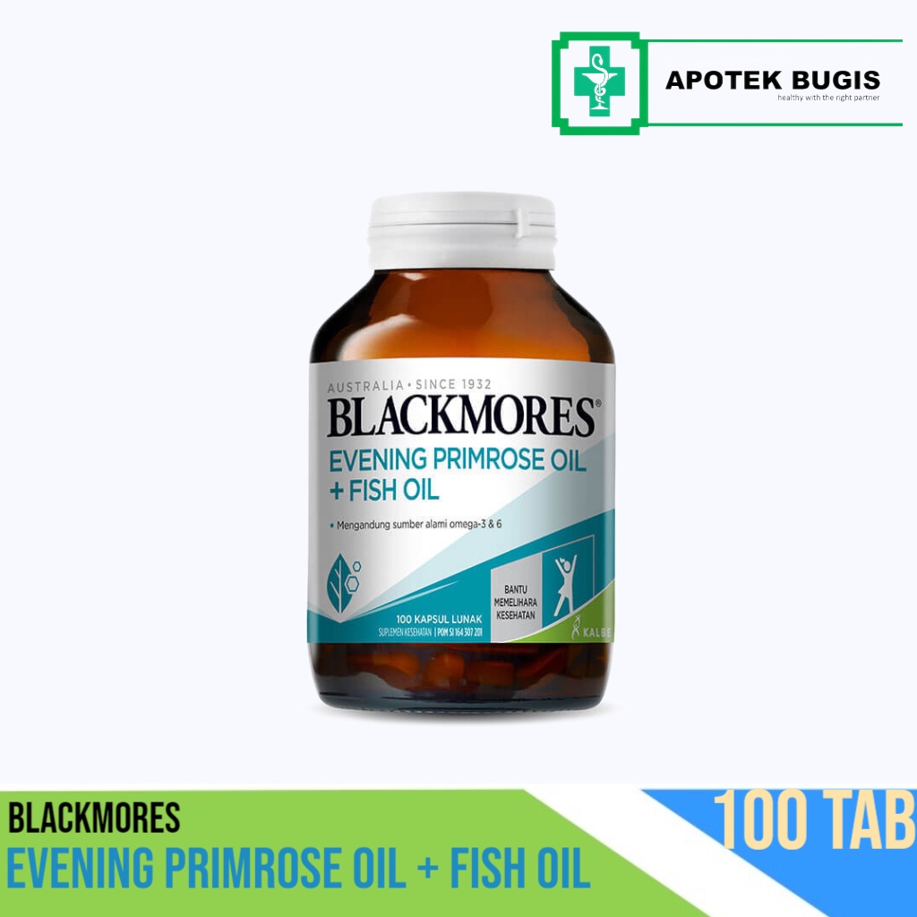 Blackmores Evening Primrose Oil+Fish Oil 100 Kapsul / Suplemen Kesehatan