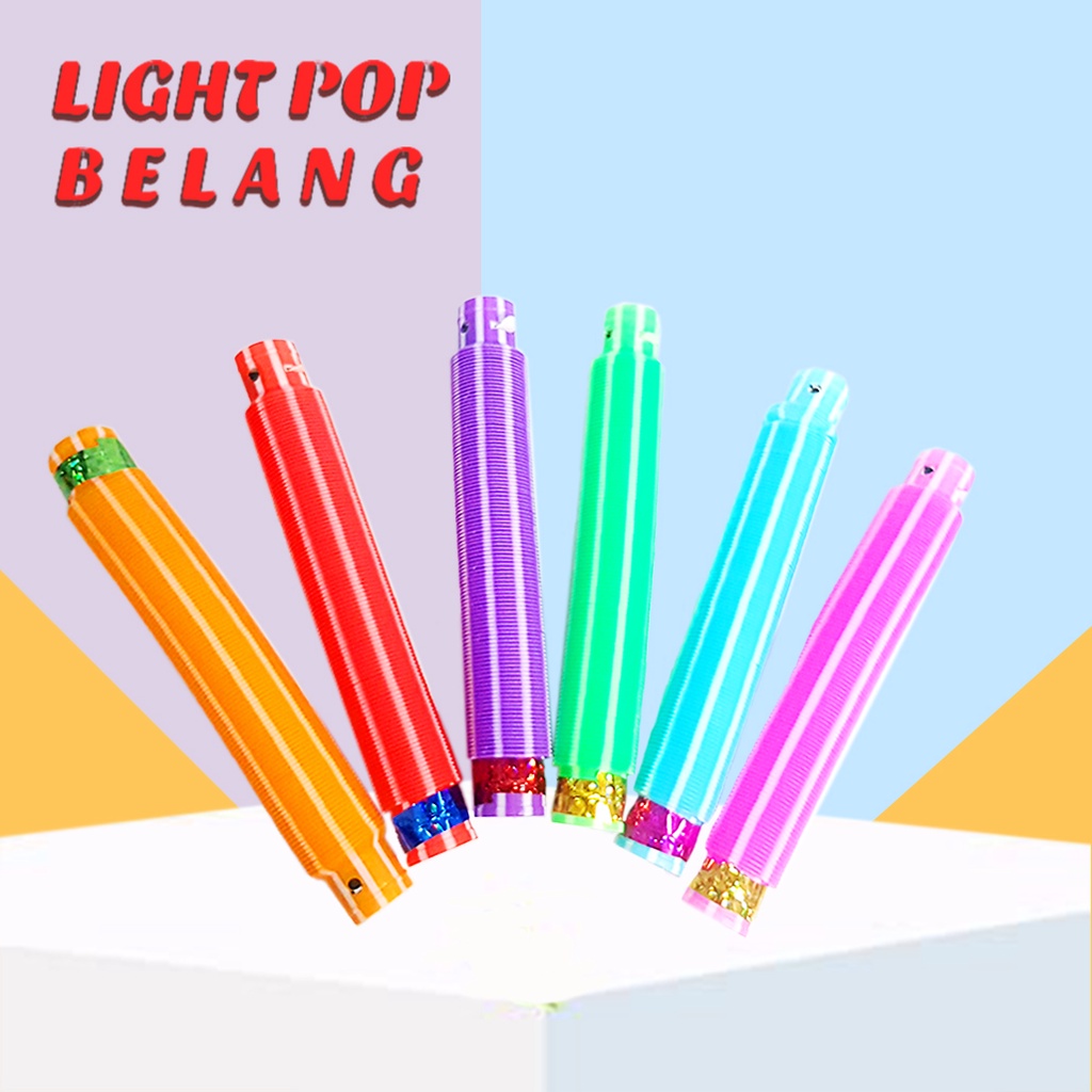 Mainan Viral Light POP  /Mainan Selang Tarik Lampu/ light up pop tubes pop pipes lampu stick pipa selang fidget toys