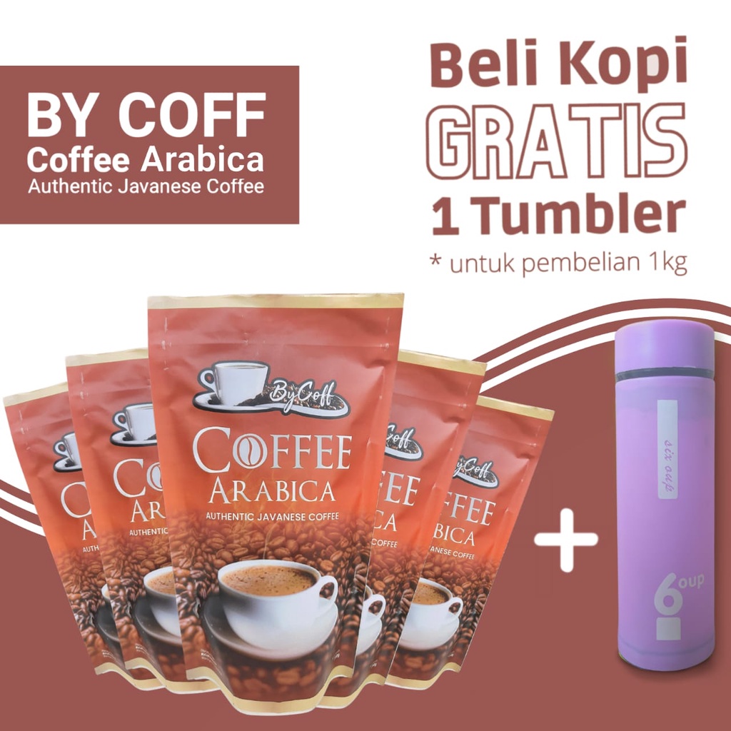 

GRATIS TUMBLER KOPI ARABICA / ROBUSTA TEMANGGUNG Fresh Asli Bubuk Giling Halus Dan Biji