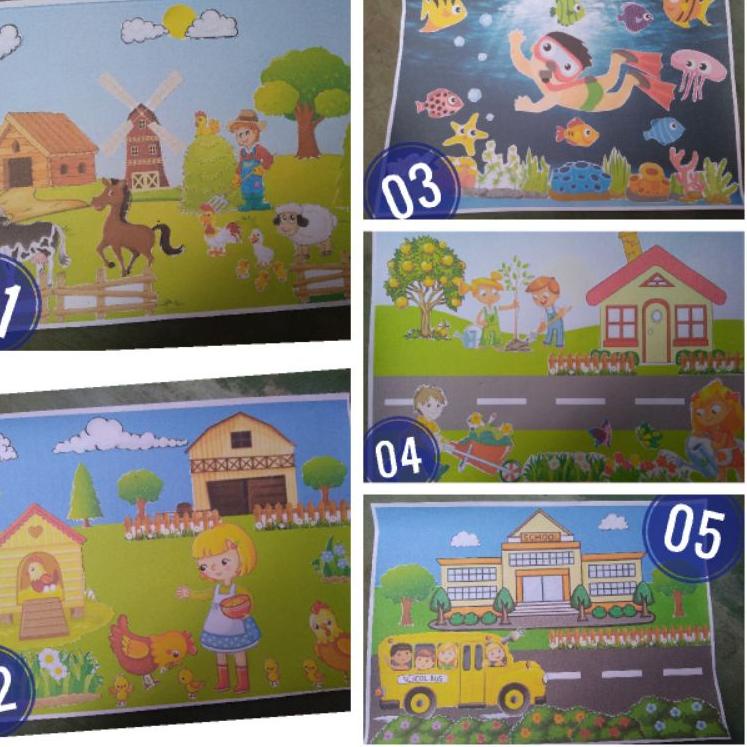 

♜ montase foto sudah jadi tugas prakarya sekolah anak / menempel gambar る