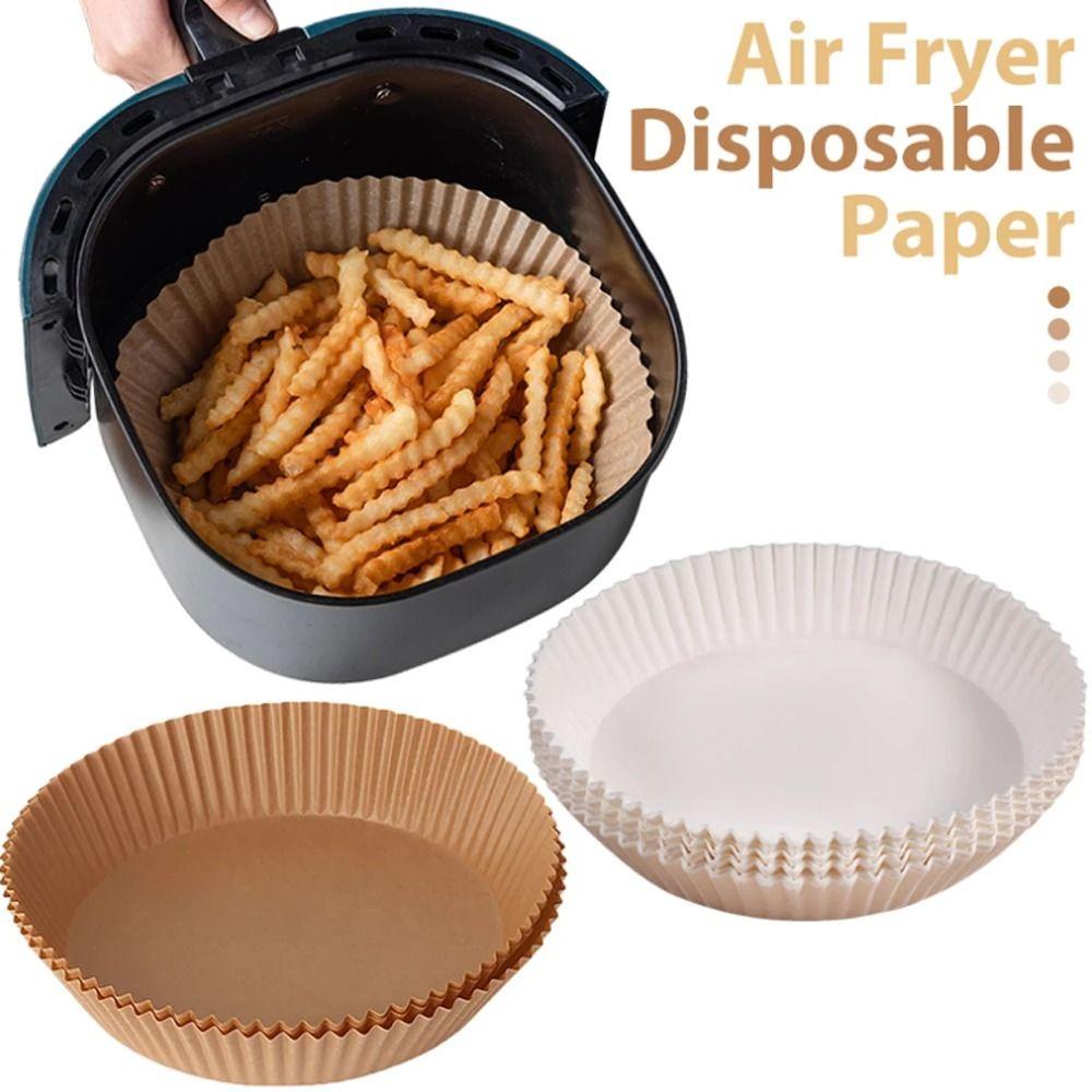 TOP 100 Pcs Air Fryer Baking Piring Barbekyu Sekali Pakai Aksesoris Dapur Perkamen