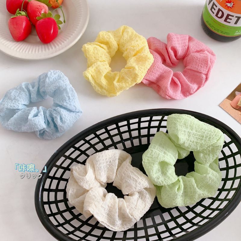 SCRUNCHIE POLOS WARNA DOFF SALEM KOREA SCRUNCHIE IKAT RAMBUT KAIN