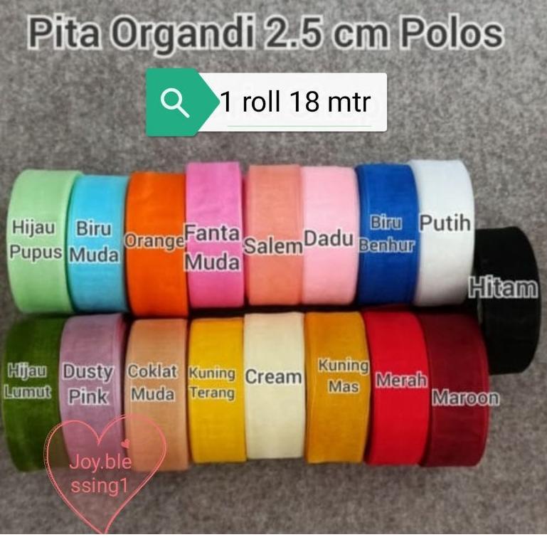 

⇥ PITA ORGANDI POLOS 1"(2.5 CM) ECER PER ROLL ゝ