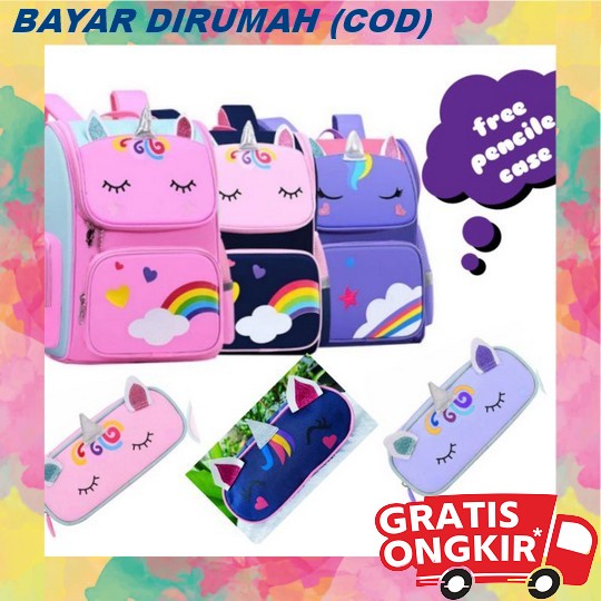 New Arrival Tas Sekolah Anak Perempuan Sekolah Dasar 1-2-3-4-5-6 Kelas Anak Tk Sd Ransel Gadislucu T