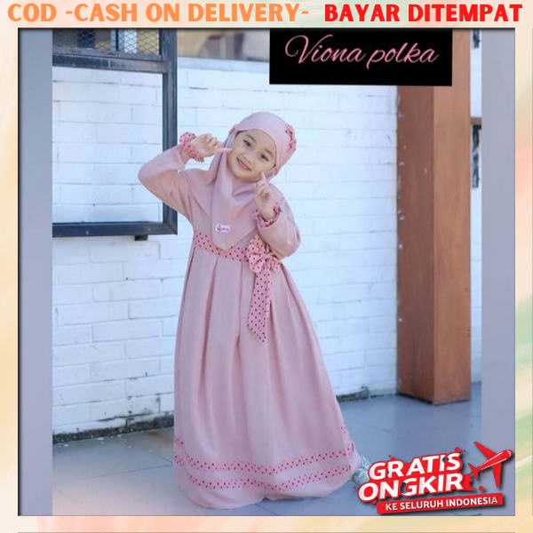 Gamies Cewek Murah Modern Pakaian Muslim Baju Gamis Dress Wanita Cewek Baju Anak Perempuan Terbaru B