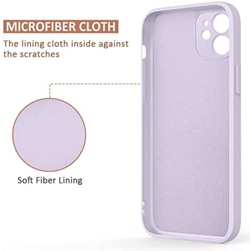 IPHONE Untuk iPhone11 1.12 13 14 Pro Max Plus Cases Penutup Bumper Silikon Cair Tahan Guncangan Dengan Lapisan Microfiber Untuk iPhone11