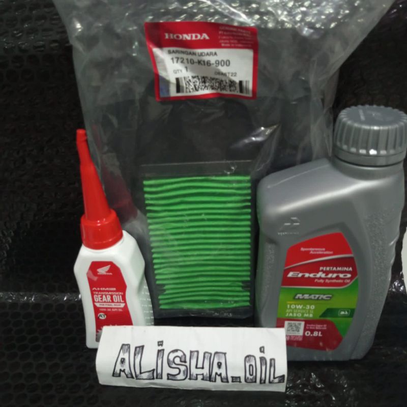 paket oli enduro metic 800ml gear oli ahm 120ml filter udara beat fi vario 110 fi scoopy fi