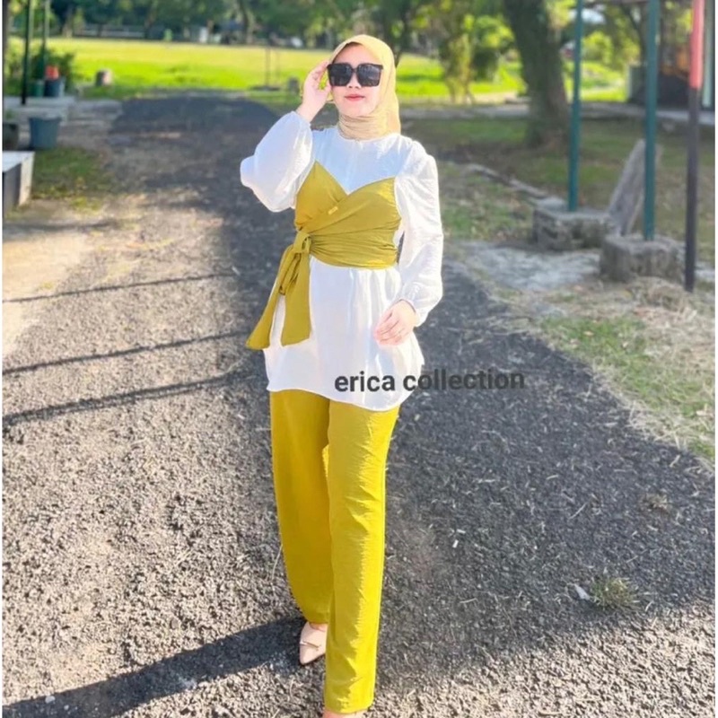 FREE BROSS LESTI SET CRINKLE AIRFLOW LD 110 // NEW SETELAN LESTY VIRAL SETELAN WANITA CRINKLE AIRFLOW MODEL TERBARU KEKINIAN REALPICT BISA COD // SETELAN TERBARU LESTY // SETELAN RAMPEL DEPAN CRINKLE // ONE SET CRINKLE // SET CRINKLE LESTI // LESTI SET