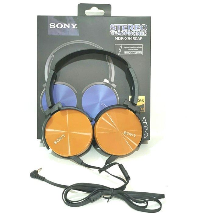 SUKSES- headset bando/headphone MDR XB 450 EXTRA BASSuntuk semua hp all merek - HF BANDO 450