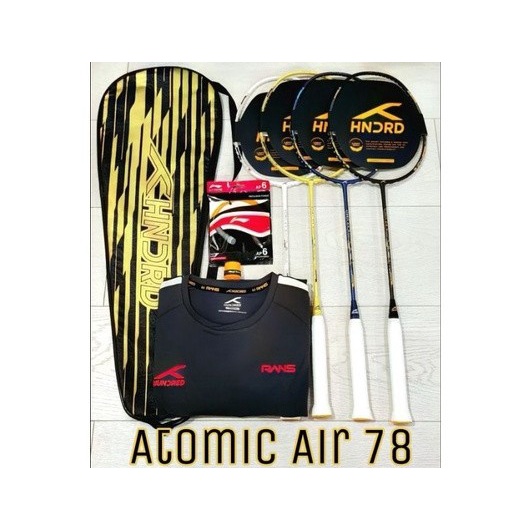 RAKET BADMINTON HUNDRED ATOMIC AIR 78 ORIGINAL 100%