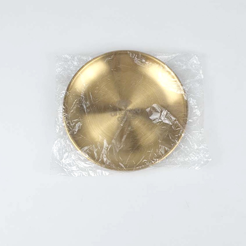 Piring Aesthetic Stainless Steel - Piring Nampan Baki Eropa Style 14 CM