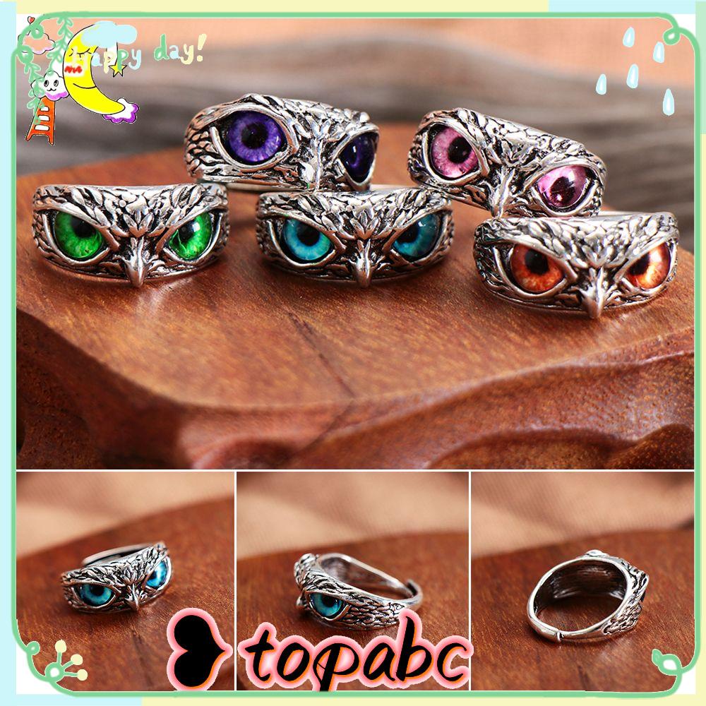 Top Statement Ring Demon Jewelry Cincin Vintage Gaya Hewan Retro