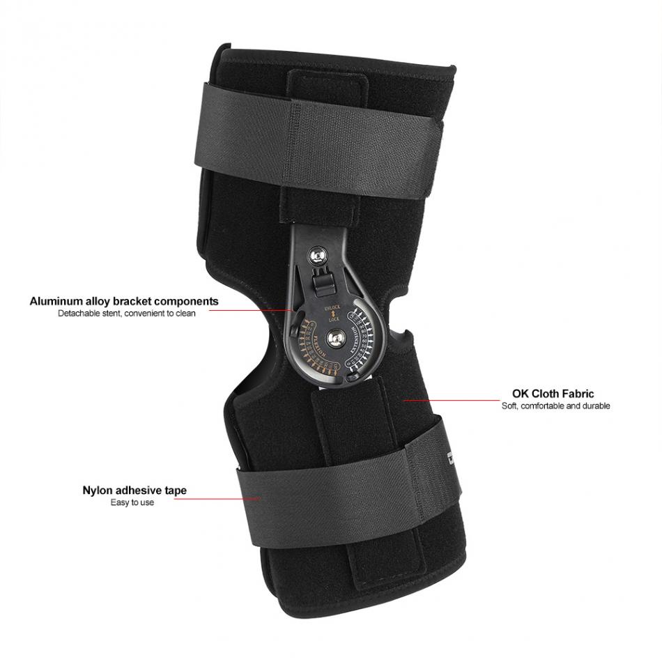 Topang Kaki Patah Terapi Penyangga Lutut Kaki Deker lutut penopang lutut Deker Penyangga Lutut ACL PCL Arthroscopy Patah Kaki Terapi Kaki Penyangga Terapi Lutut T-Scope ROM Joint  Post Op Knee Brace  alat penopang kaki kesehatan kaki  stroke pelurus kaki