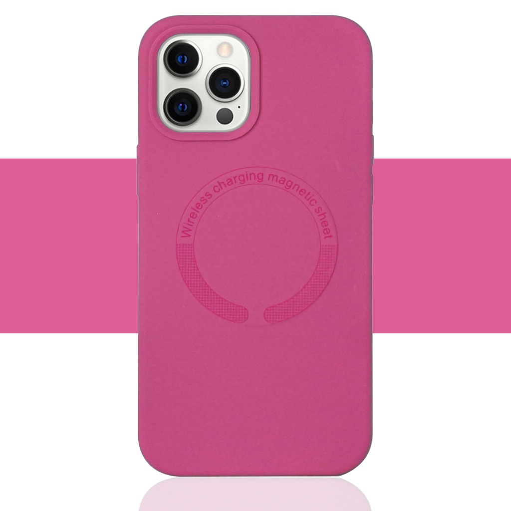 Casing iPhone 13 6.1 | 13 Pro 6.1 | 13 Pro Max 6.7 | 14 6.1 | 14 Pro 6.1 | 14 Pro Max 6.7 Soft Case Magsafe Silicone Magnetic Hybrid