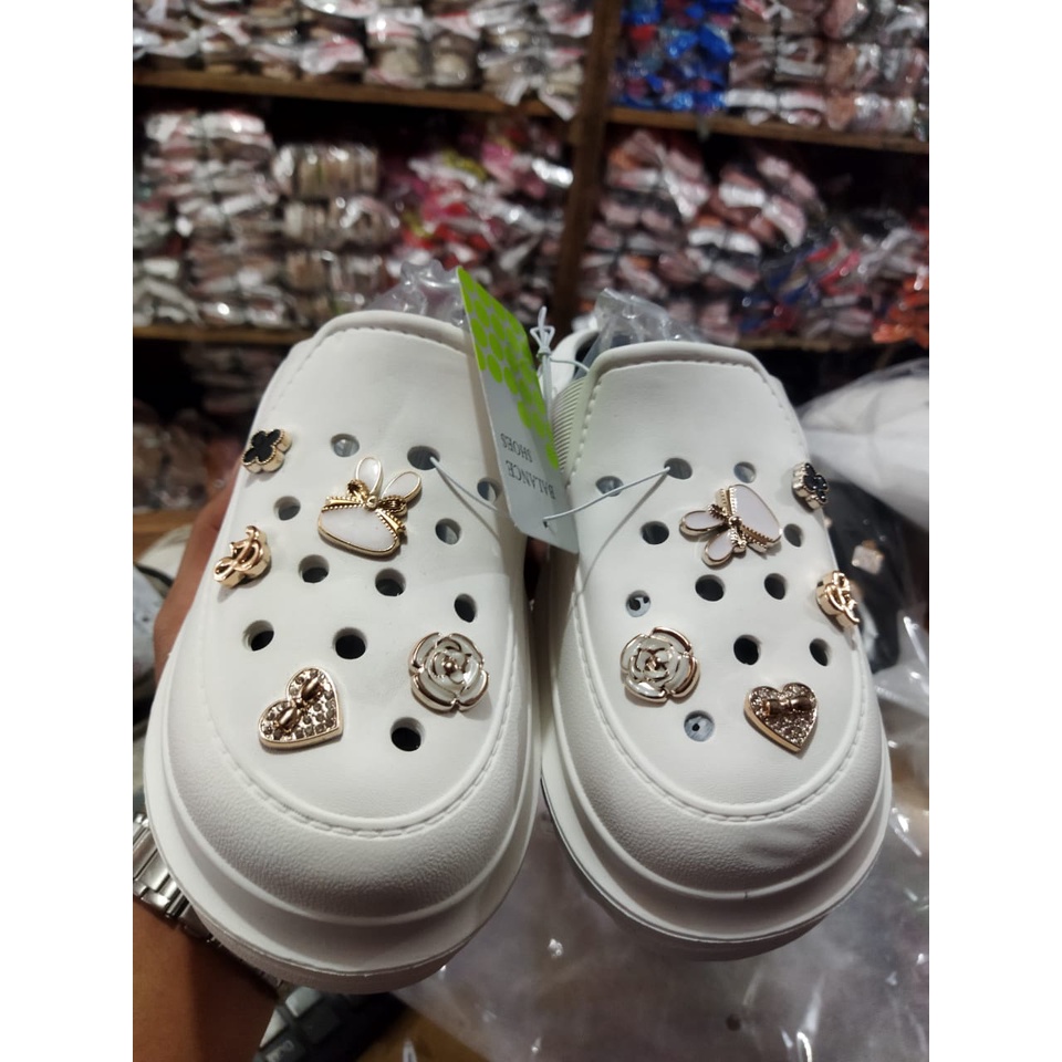 Sepatu sandal wanita baim import variasi jibbitz terbaru 8002-A1 / 8002-A2 (35-40) Sandal wanita korean style