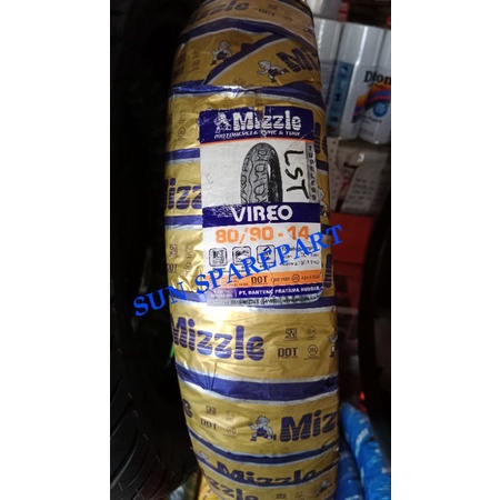 BAN BELAKANG TUBLES MIZZLE 80/90-14 MIO MIO SPORTY MIO SMILE MIO J MIO JADUL MIO KARBU MIO M3 MIO SO