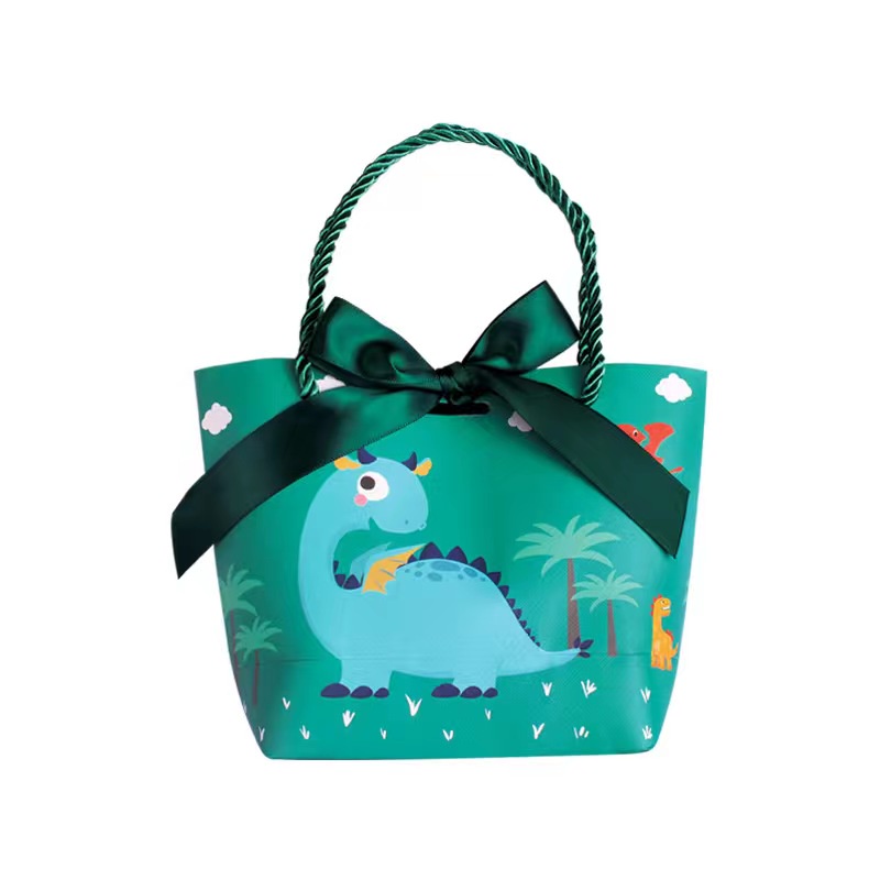 TAS PAPERBAG PITA DINOSAURUS / TAS HADIAH / Paper bag / goodie bag / kantong kado / tas kertas ulang tahun dinosaurus putri duyung