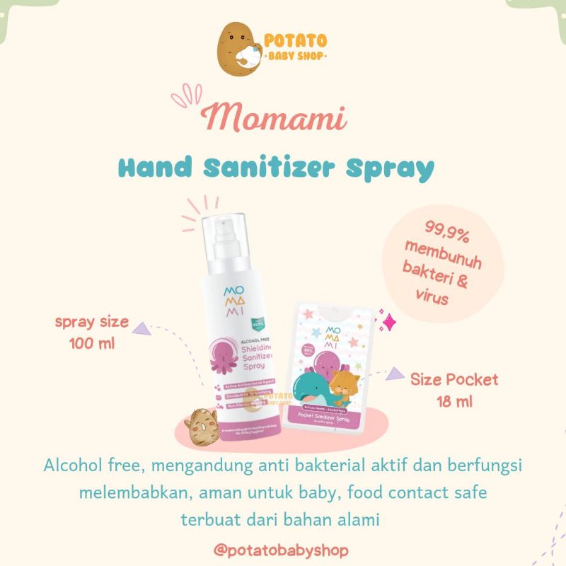 Momami X Liunic Pocket Sanitizer - Hand Sanitizer Food grade